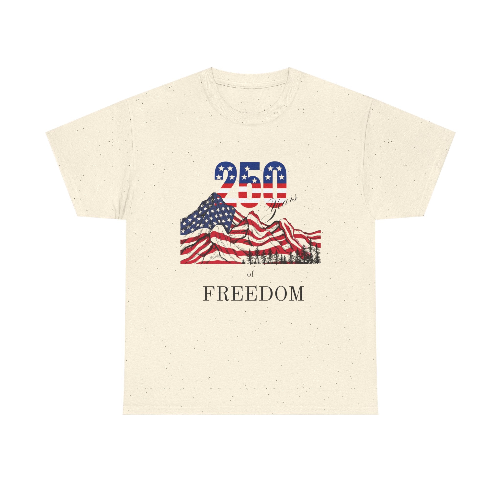 Freedom 250 American Flag T-Shirt — Patriotic 4th of July Tee