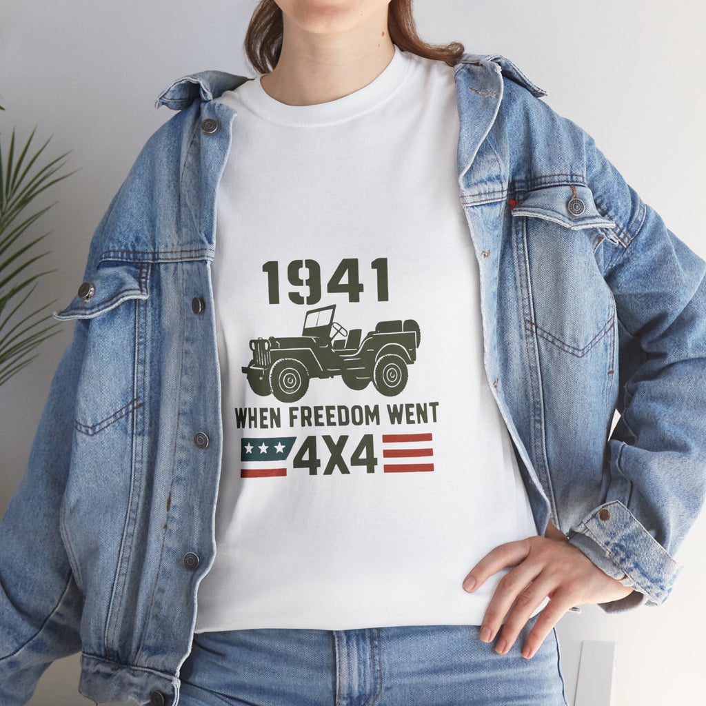 1941 Jeep 'When Freedom Went 4x4' T-Shirt
