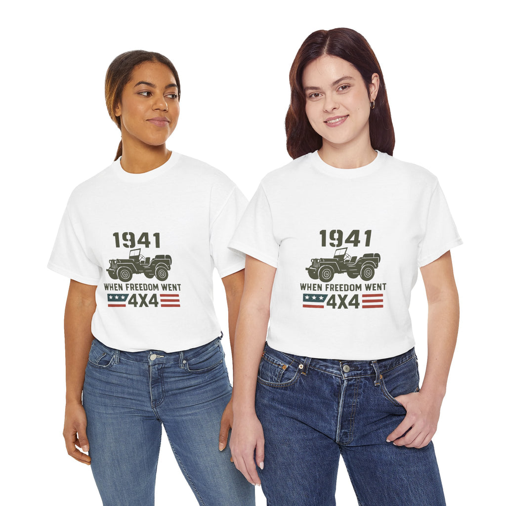 1941 Jeep 'When Freedom Went 4x4' T-Shirt