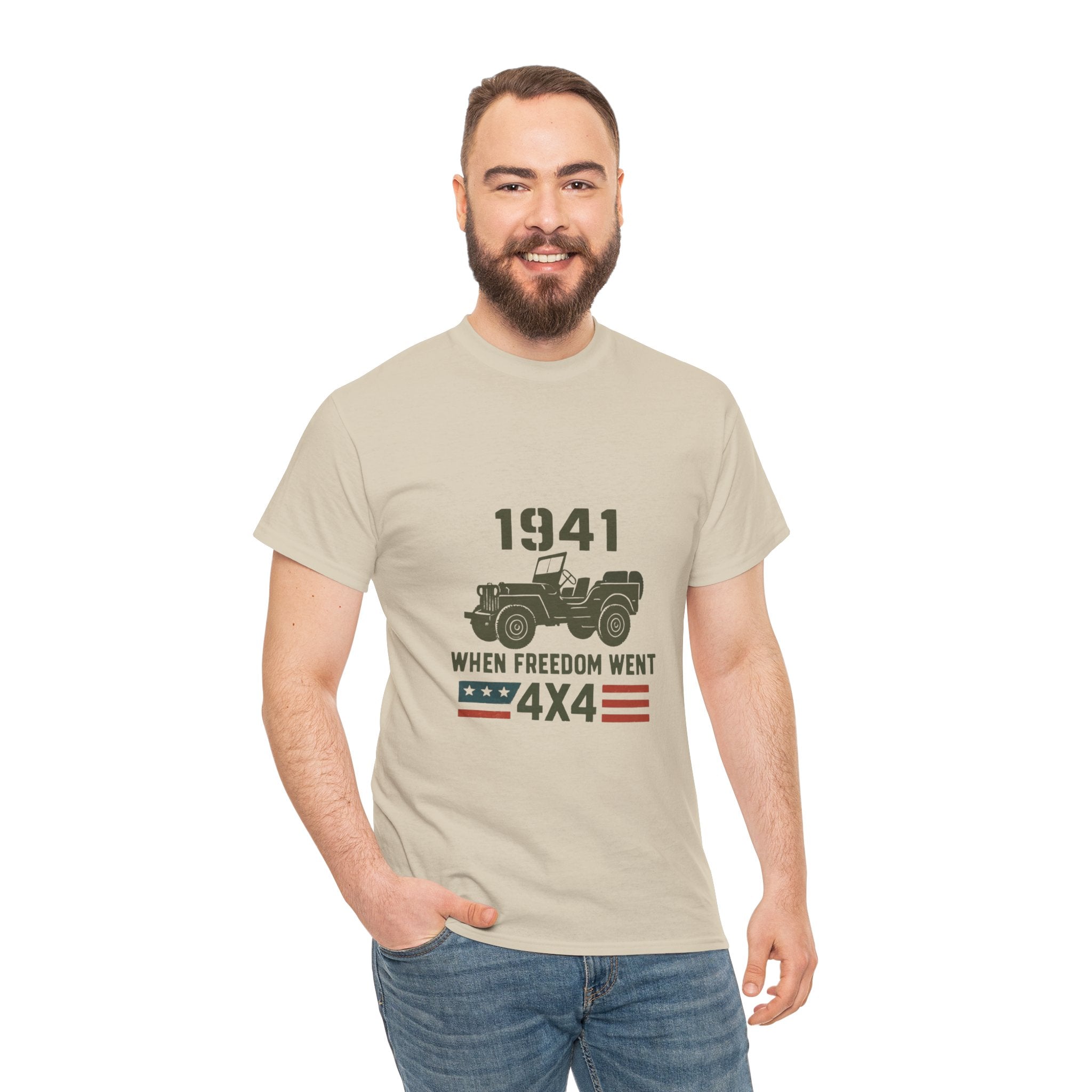 1941 Jeep 'When Freedom Went 4x4' T-Shirt