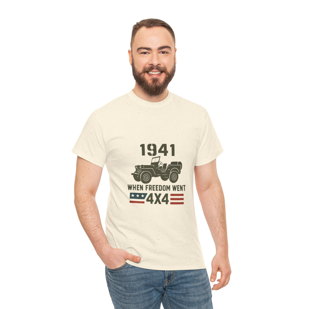 1941 Jeep 'When Freedom Went 4x4' T-Shirt