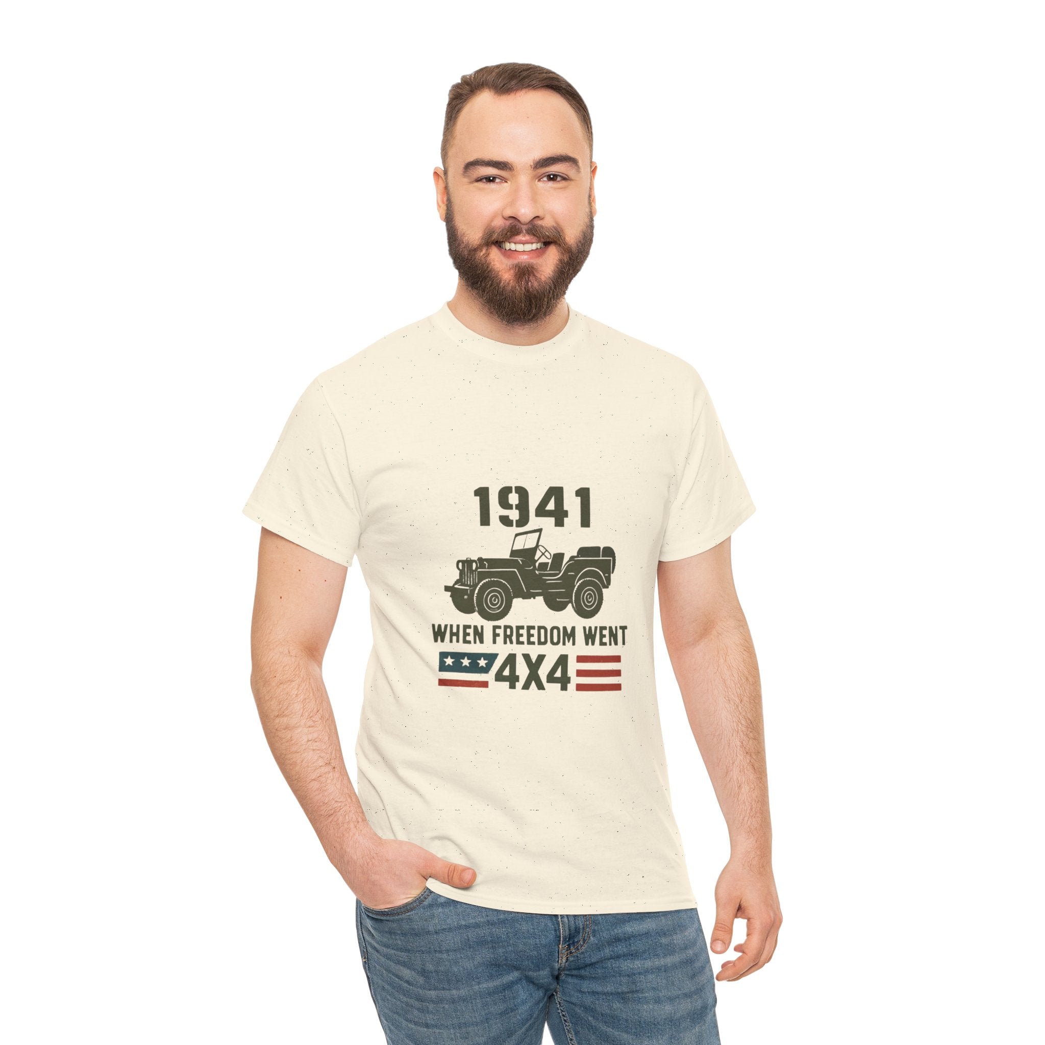 1941 Jeep 'When Freedom Went 4x4' T-Shirt