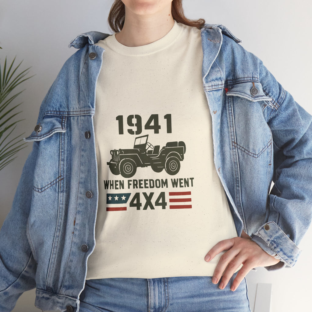 1941 Jeep 'When Freedom Went 4x4' T-Shirt