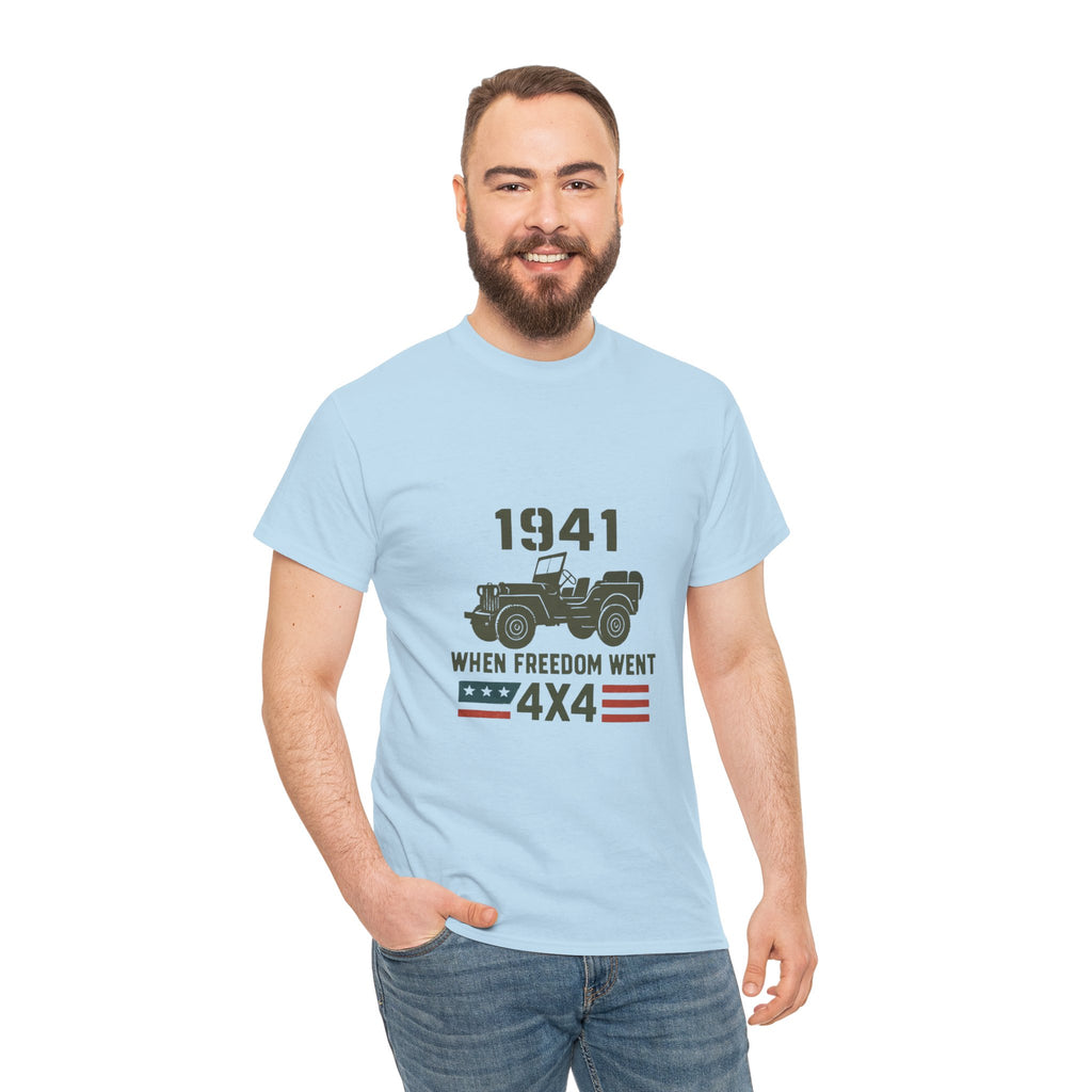 1941 Jeep 'When Freedom Went 4x4' T-Shirt