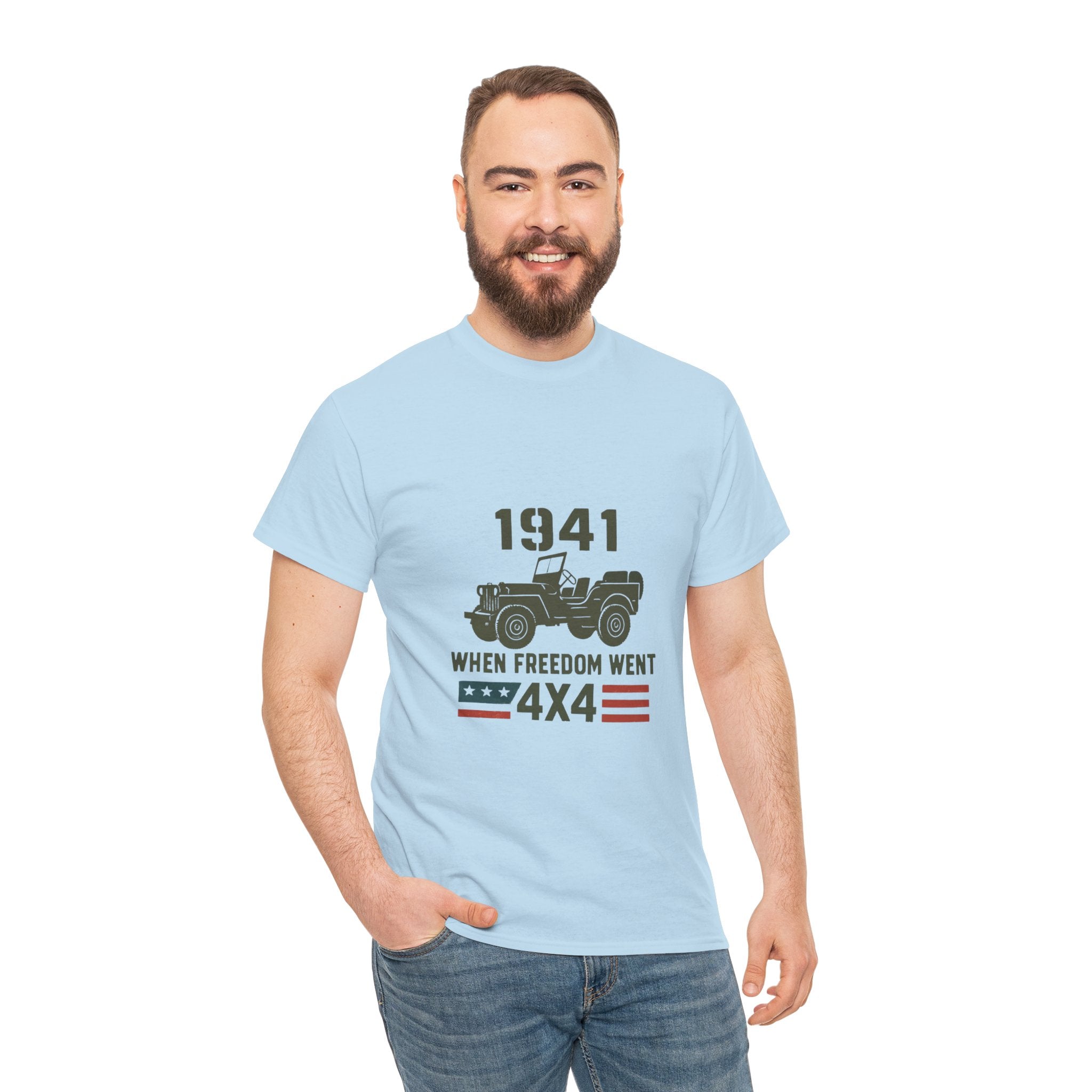 1941 Jeep 'When Freedom Went 4x4' T-Shirt
