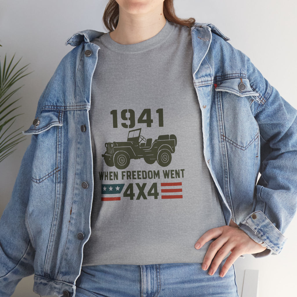 1941 Jeep 'When Freedom Went 4x4' T-Shirt