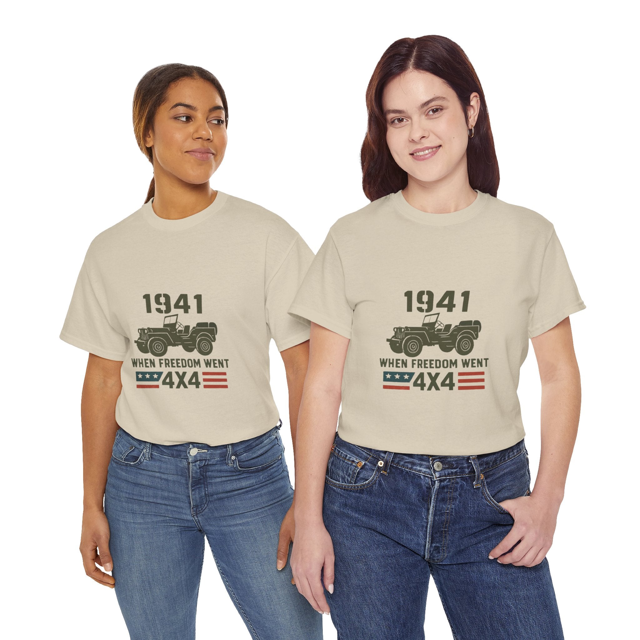1941 Jeep 'When Freedom Went 4x4' T-Shirt
