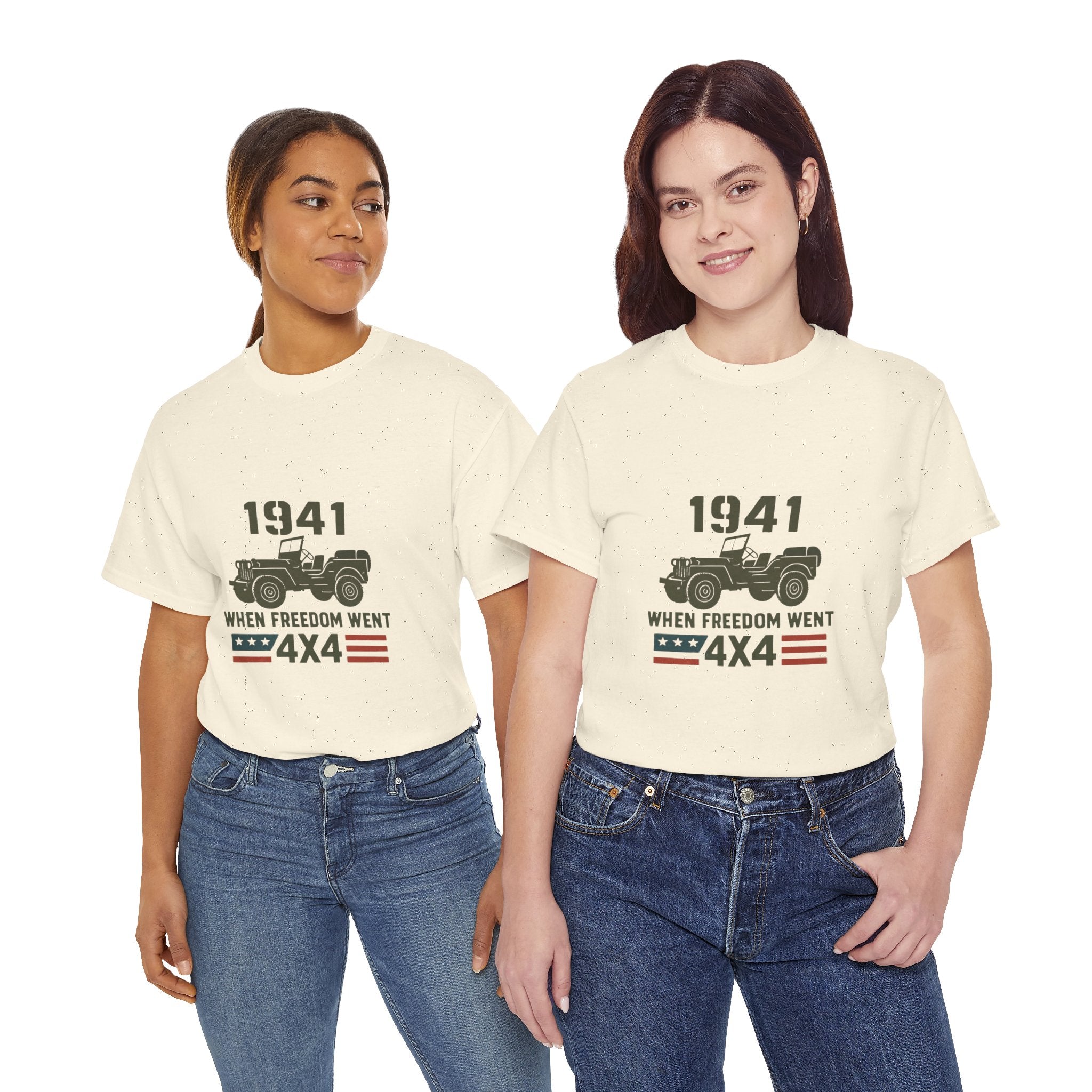 1941 Jeep 'When Freedom Went 4x4' T-Shirt
