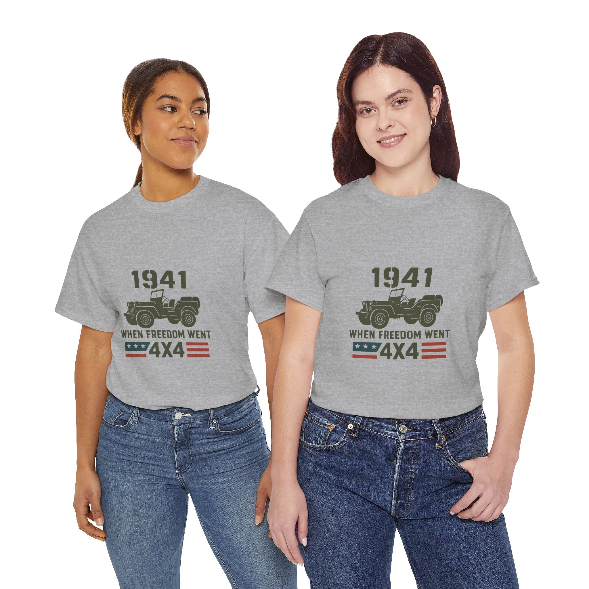 1941 Jeep 'When Freedom Went 4x4' T-Shirt