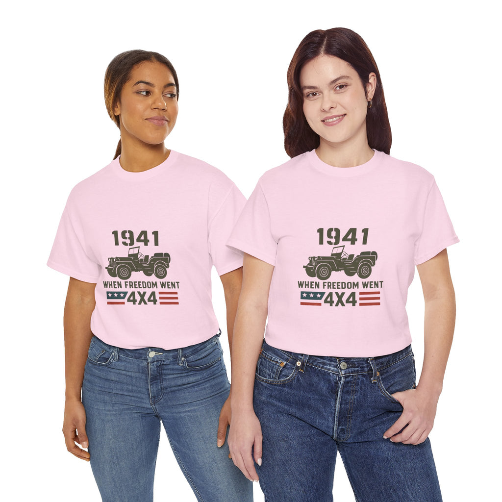 1941 Jeep 'When Freedom Went 4x4' T-Shirt