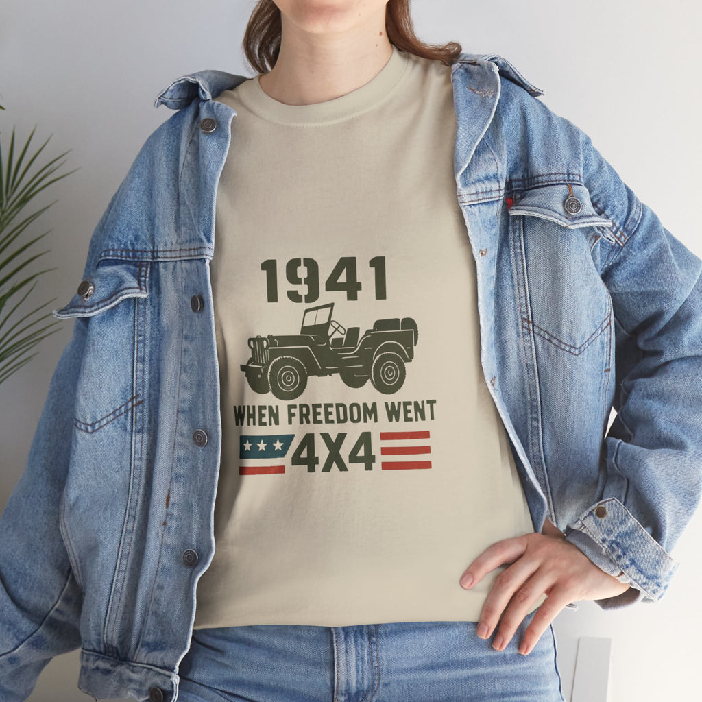 1941 Jeep 'When Freedom Went 4x4' T-Shirt