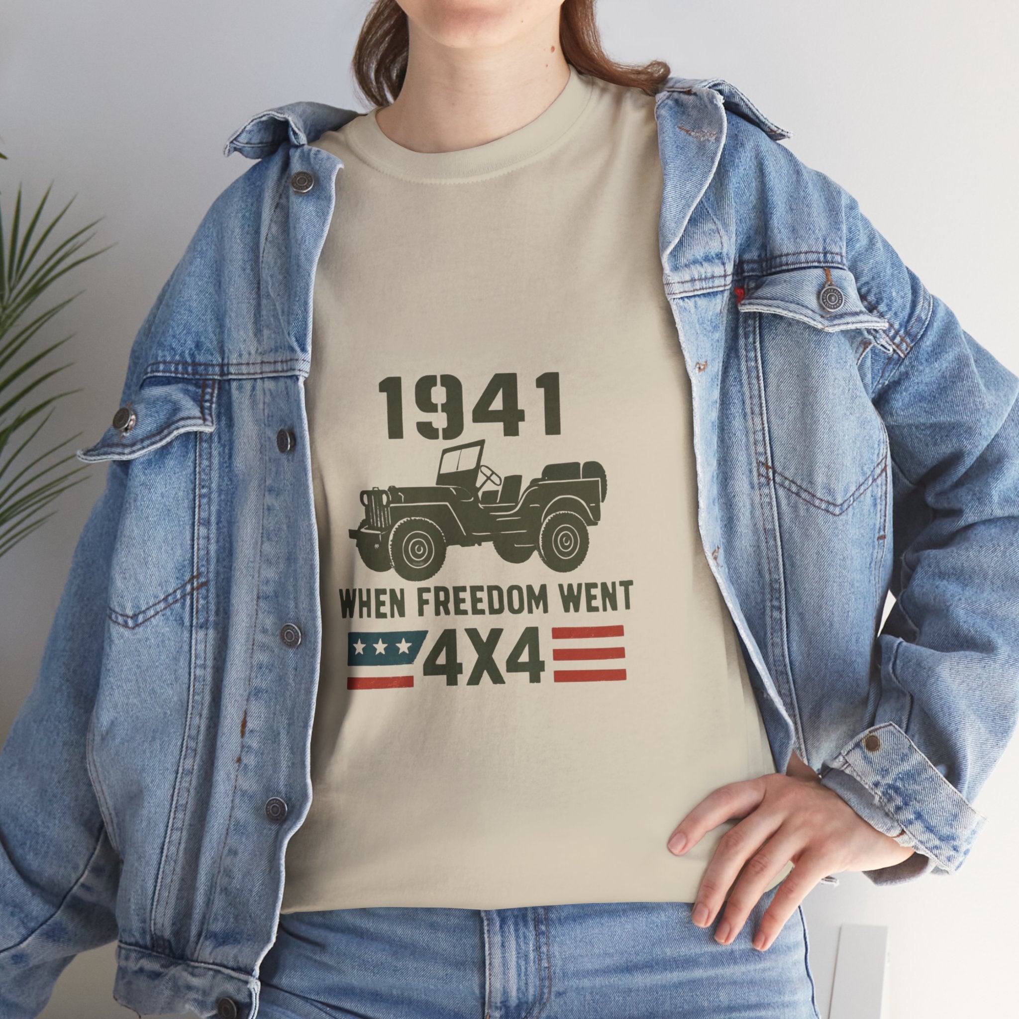 1941 Jeep 'When Freedom Went 4x4' T-Shirt