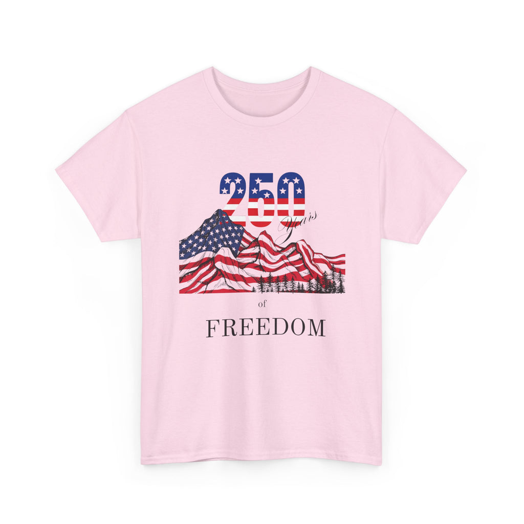 Freedom 250 American Flag T-Shirt — Patriotic 4th of July Tee