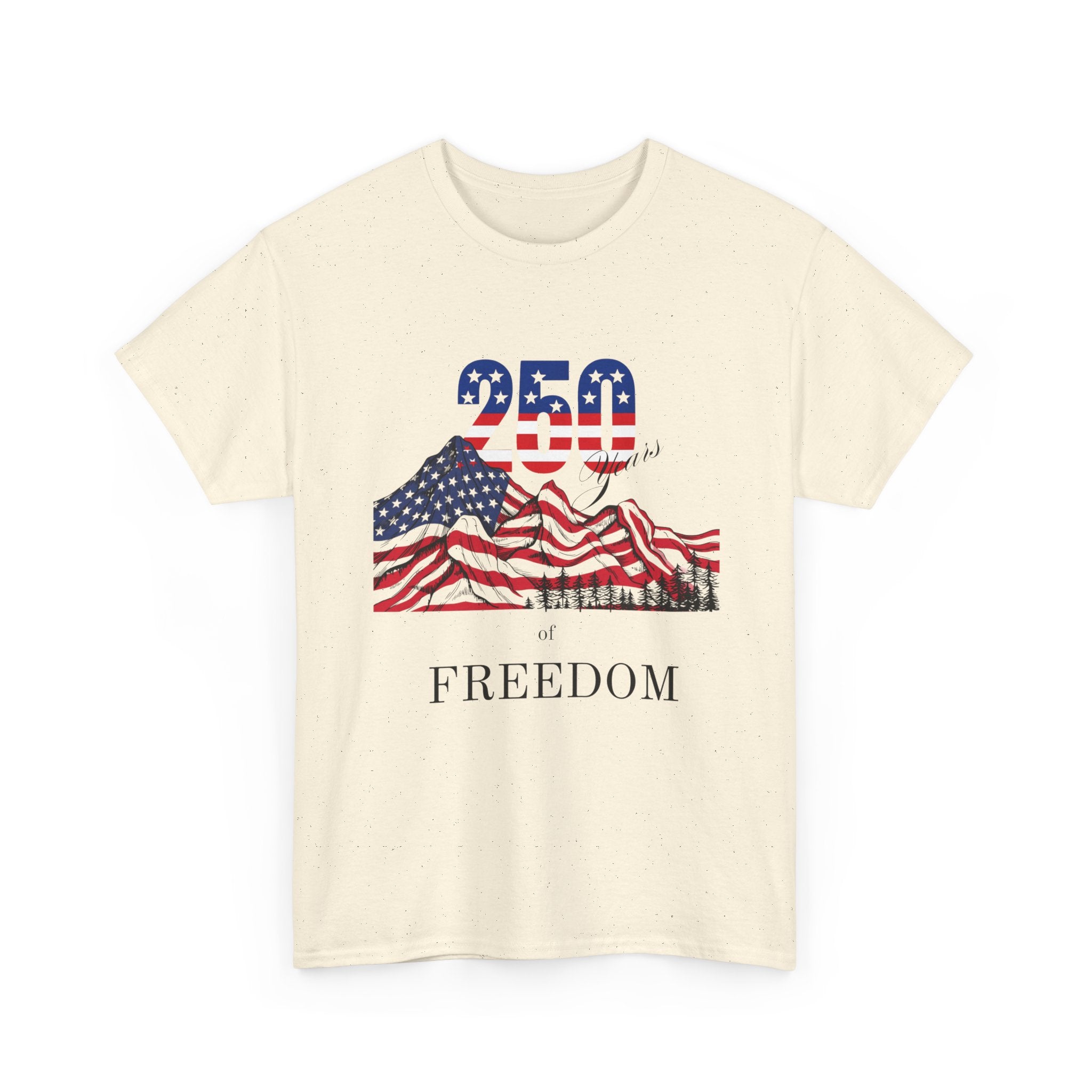 Freedom 250 American Flag T-Shirt — Patriotic 4th of July Tee