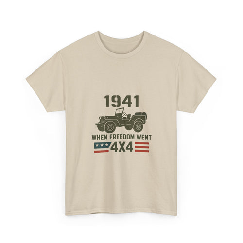 1941 Jeep 'When Freedom Went 4x4' T-Shirt