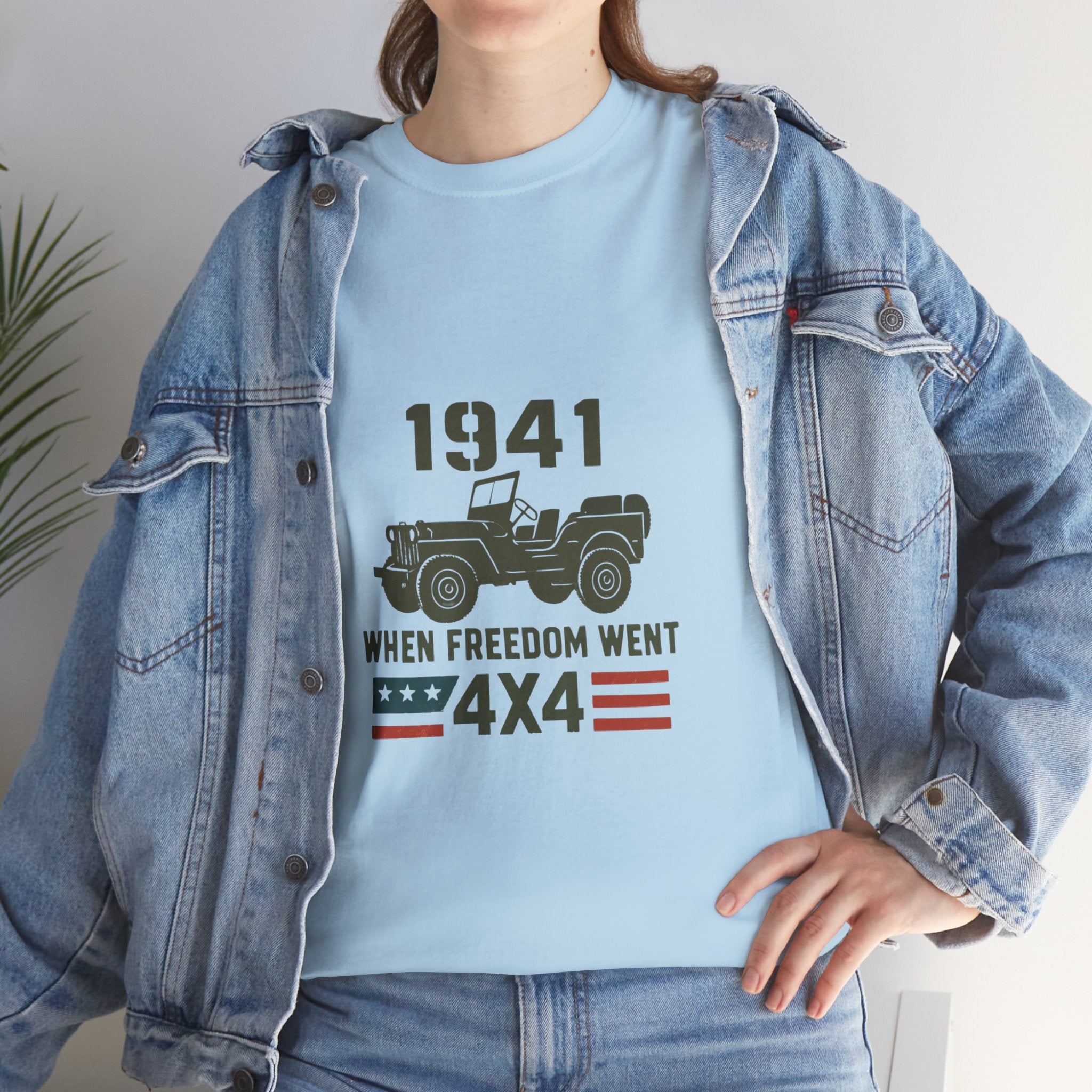 1941 Jeep 'When Freedom Went 4x4' T-Shirt