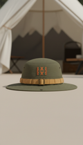 Canvas Adventure Hat with Embroidered Patch