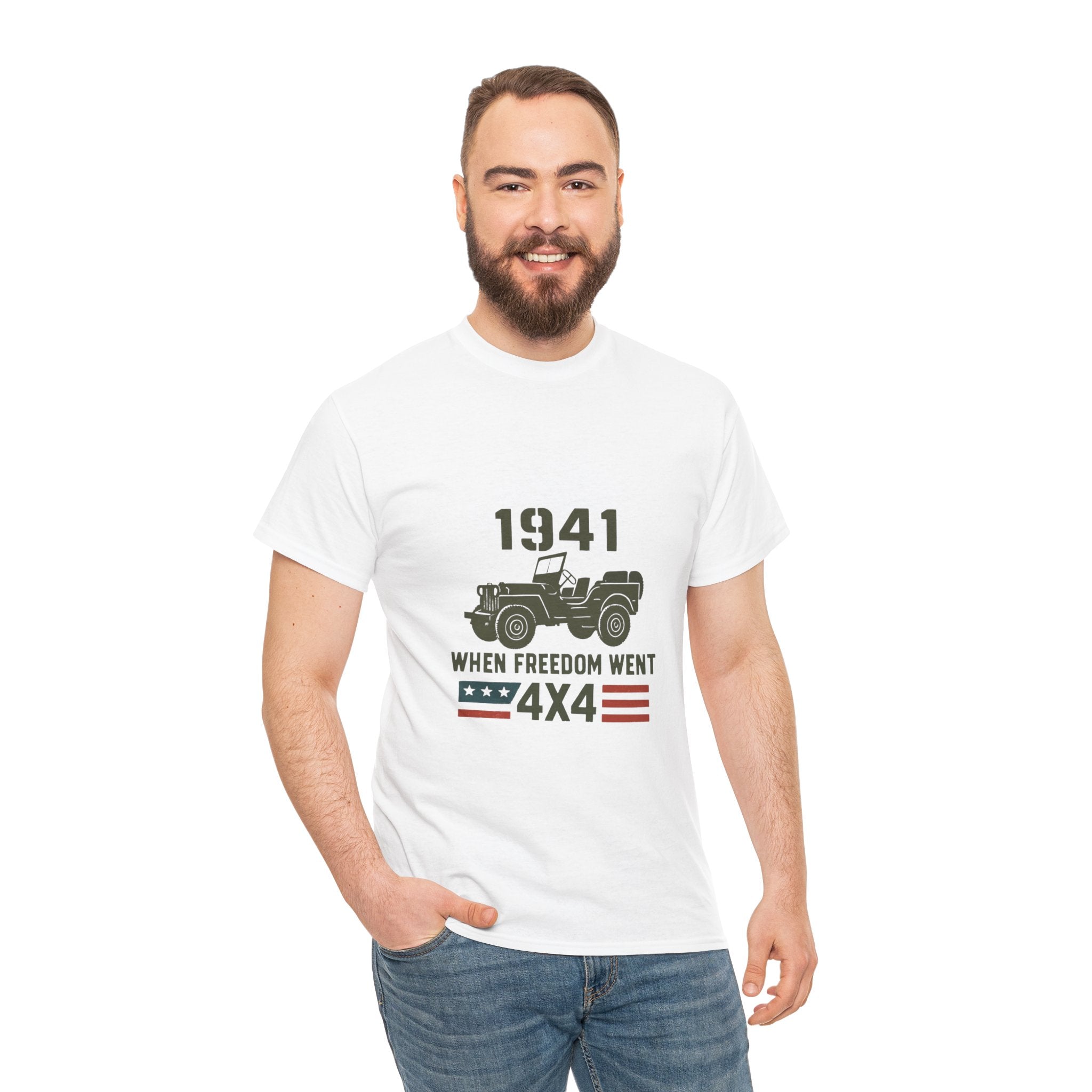 1941 Jeep 'When Freedom Went 4x4' T-Shirt